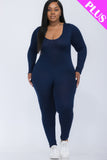 Back Plunge Bodycon Jumpsuit