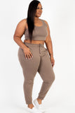 Thick and Curvy Cropped Jogger Set