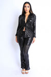 Shimmer Sequin Pants Set