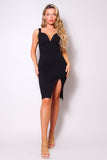 Sultry Sweetheart Slit Dress