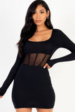 Mesh Corset Mini Dress