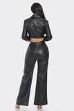 Leather & Diamond Baddie Pants Set