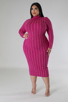 Diamond Stripe Bodycon Dress