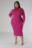 Diamond Stripe Bodycon Dress