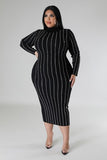 Diamond Stripe Bodycon Dress