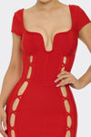 Cut Out Bandage Dress